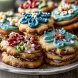 Spring Cookies Flower Shortbread Icing