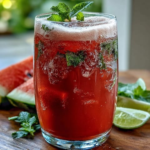 Watermelon Lime Sparkling Punch