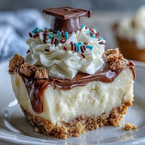 Creamy Easy Graduation Cheesecake Bites, a party-perfect sweet, ready to celebrate.