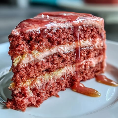 Pink rosé velvet cake for bridal showers, adorned with decadent gold drip.