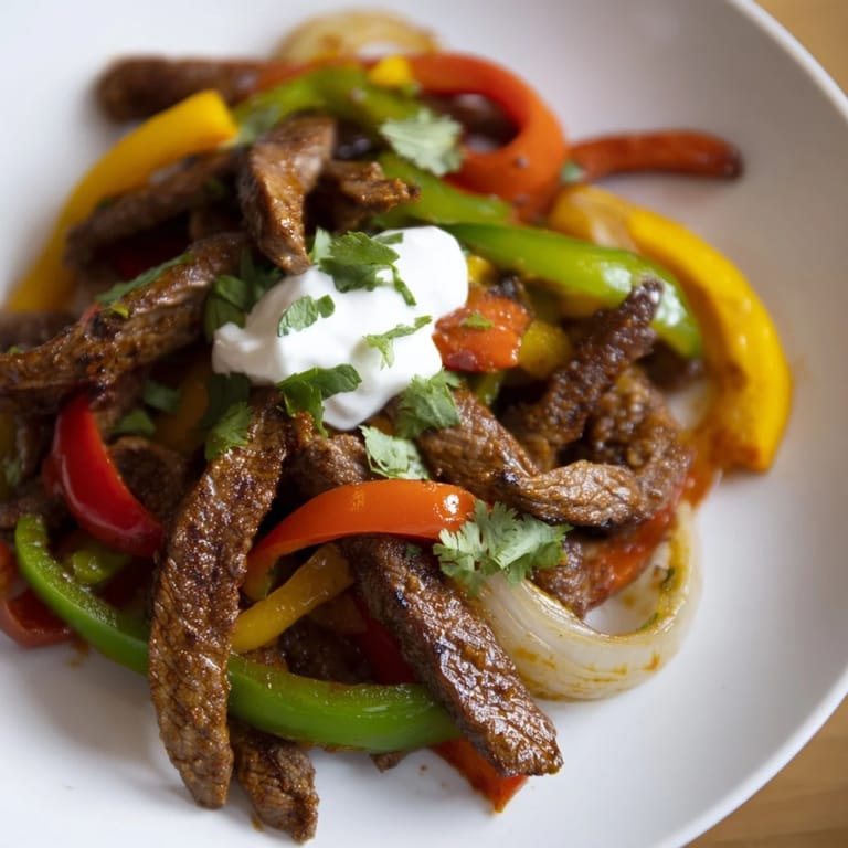 Get ready for a feast: home-cooked steak fajitas with tender steak, warm tortillas and all the tasty toppings.