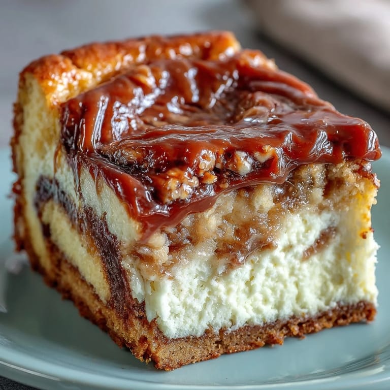Golden brown Caramel Cream Cheese Bread loaves topped with caramel drizzle, perfect for breakfast or dessert with coffee.