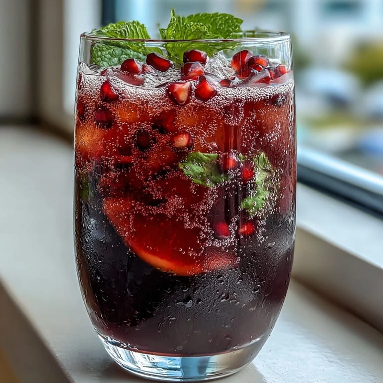 Chilled watermelon lime sparkling punch served over ice, garnished with mint and lime, perfect for spring parties.