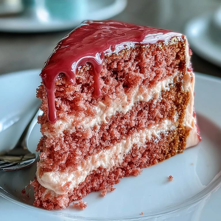 Beautifully frosted Bridal Shower Rosé Velvet Cake, ready for celebration.
